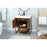 Elegant Kitchen/Bath Sloane 30" Single Bathroom Vanity, Teak
