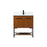 Elegant Sloane 30" Single Bathroom Vanity, Teak/Backsplash - VF42530MTK-BS