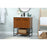 Elegant Sloane 30" Single Bathroom Vanity, Teak/Backsplash