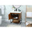 Elegant Sloane 30" Single Bathroom Vanity, Teak/Backsplash