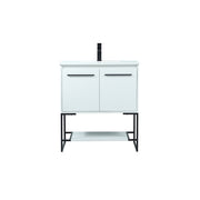 Elegant Kitchen/Bath Sloane 30" Single Bathroom Vanity, White - VF42530MWH