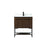 Elegant Sloane 30" Single Bathroom Vanity, Walnut/Backsplash - VF42530MWT-BS