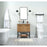 Elegant Sloane 30" Single Bathroom Vanity, Walnut/Backsplash