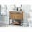 Elegant Kitchen/Bath Sloane 30" Single Bathroom Vanity, Walnut Brown