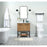 Elegant Kitchen/Bath Sloane 30" Single Bathroom Vanity, Walnut Brown