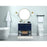 Elegant Sloane 30" Single Vanity, Walnut Brown/Backsplash