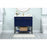 Elegant Sloane 36" Single Bathroom Vanity, Blue/Backsplash