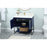 Elegant Sloane 36" Single Bathroom Vanity, Blue/Backsplash