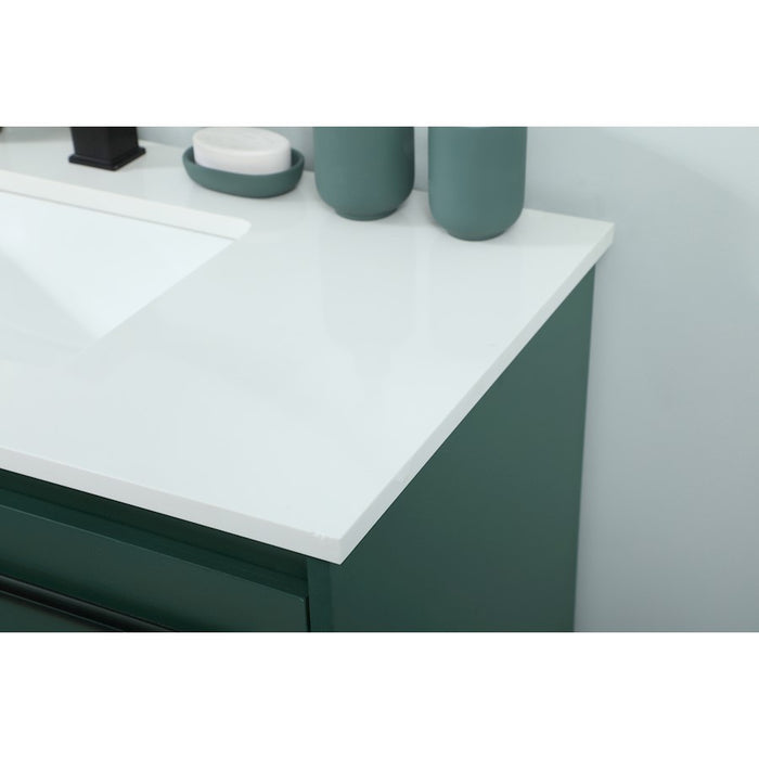 Elegant Kitchen/Bath Sloane 36" Single Bathroom Vanity, Green