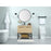 Elegant Sloane 36" Single Bathroom Vanity, Green/Backsplash