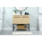 Elegant Sloane 36" Single Bathroom Vanity, Maple/Backsplash