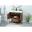 Elegant Kitchen/Bath Sloane 36" Single Bathroom Vanity, Teak