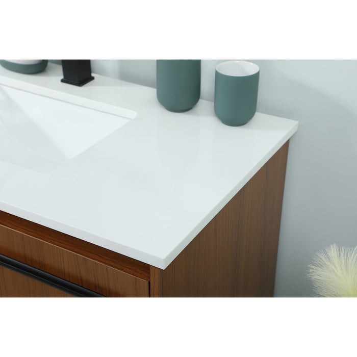 Elegant Kitchen/Bath Sloane 36" Single Bathroom Vanity, Teak