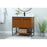 Elegant Sloane 36" Single Bathroom Vanity, Teak/Backsplash