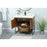 Elegant Sloane 36" Single Bathroom Vanity, Teak/Backsplash