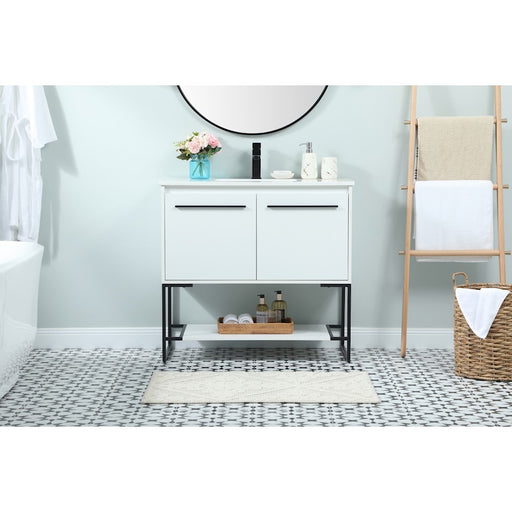 Elegant Kitchen/Bath Sloane 36" Single Bathroom Vanity, White