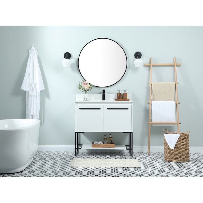 Elegant Kitchen/Bath Sloane 36" Single Bathroom Vanity, White