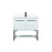 Elegant Sloane 36" Single Bathroom Vanity, White/Backsplash - VF42536MWH-BS