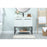 Elegant Sloane 36" Single Bathroom Vanity, White/Backsplash