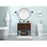 Elegant Sloane 36" Single Bathroom Vanity, White/Backsplash