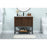 Elegant Kitchen/Bath Sloane 36" Single Bathroom Vanity, Walnut