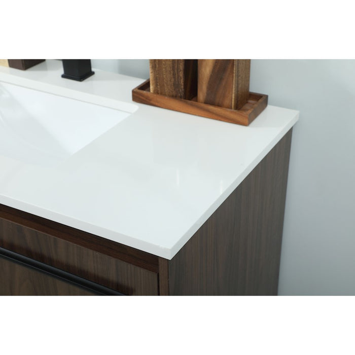 Elegant Kitchen/Bath Sloane 36" Single Bathroom Vanity, Walnut