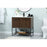 Elegant Sloane 36" Single Bathroom Vanity, Walnut/Backsplash