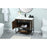 Elegant Sloane 36" Single Bathroom Vanity, Walnut/Backsplash
