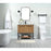 Elegant Sloane 36" Single Bathroom Vanity, Walnut/Backsplash