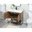 Elegant Kitchen/Bath Sloane 36" Single Bathroom Vanity, Walnut Brown