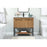 Elegant Sloane 36" Single Vanity, Walnut Brown/Backsplash