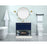 Elegant Sloane 36" Single Vanity, Walnut Brown/Backsplash