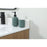 Elegant Sloane 36" Single Vanity, Walnut Brown/Backsplash