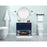 Elegant Kitchen/Bath Sloane 40" Single Bathroom Vanity, Blue