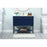 Elegant Sloane 40" Single Bathroom Vanity, Blue/Backsplash