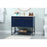 Elegant Sloane 40" Single Bathroom Vanity, Blue/Backsplash
