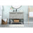 Elegant Sloane 40" Single Bathroom Vanity, Concrete Grey