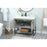 Elegant Sloane 40" Single Bathroom Vanity, Concrete Grey