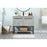Elegant Sloane 40" Single Vanity, Concrete Grey/Backsplash