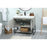 Elegant Sloane 40" Single Vanity, Concrete Grey/Backsplash