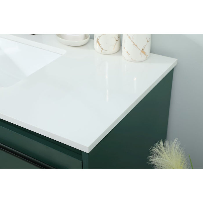 Elegant Kitchen/Bath Sloane 40" Single Bathroom Vanity, Green