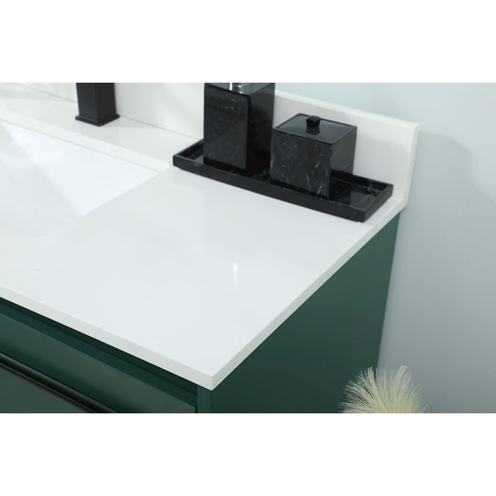 Elegant Sloane 40" Single Bathroom Vanity, Green/Backsplash