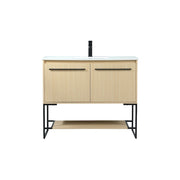 Elegant Kitchen/Bath Sloane 40" Single Bathroom Vanity, Maple - VF42540MMP