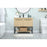 Elegant Sloane 40" Single Bathroom Vanity, Maple/Backsplash