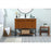 Elegant Sloane 40" Single Bathroom Vanity, Teak/Backsplash