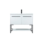 Elegant Kitchen/Bath Sloane 40" Single Bathroom Vanity, White - VF42540MWH