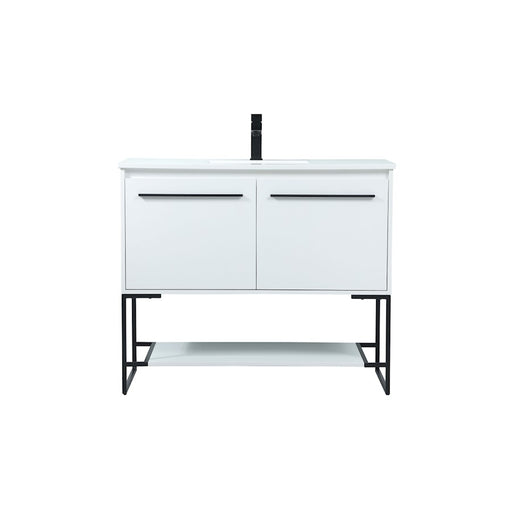 Elegant Kitchen/Bath Sloane 40" Single Bathroom Vanity, White - VF42540MWH