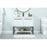 Elegant Sloane 40" Single Bathroom Vanity, White/Backsplash