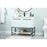 Elegant Sloane 40" Single Bathroom Vanity, White/Backsplash
