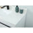 Elegant Sloane 40" Single Bathroom Vanity, White/Backsplash
